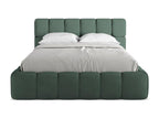Lit coffre en tissu chenille 140x200 - vert - Vertchez