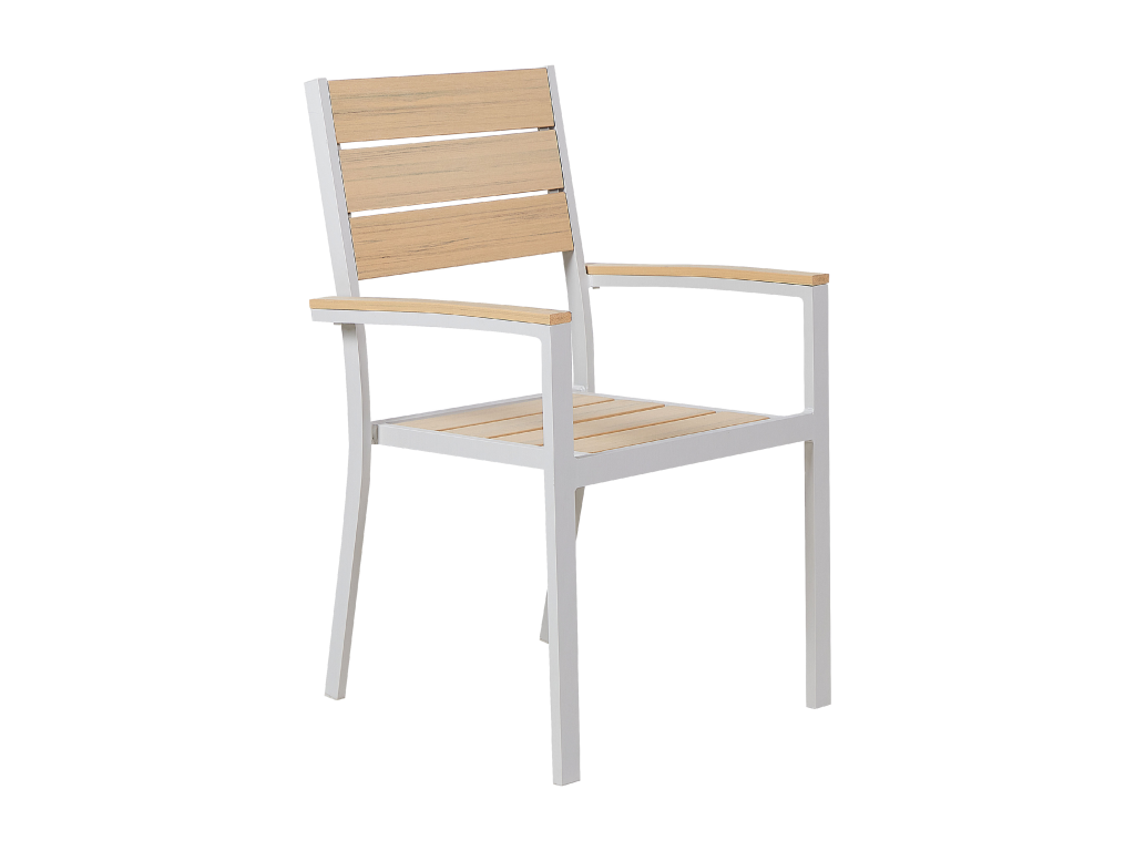 Lot de 4 chaises de jardin Vertchez Beige
