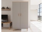 Armoire 2 portes Vertchez - Gris