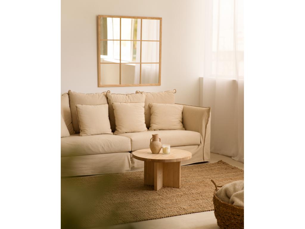 Ensemble 2 tables en bois de sapin marron 80x30cm - Vertchez