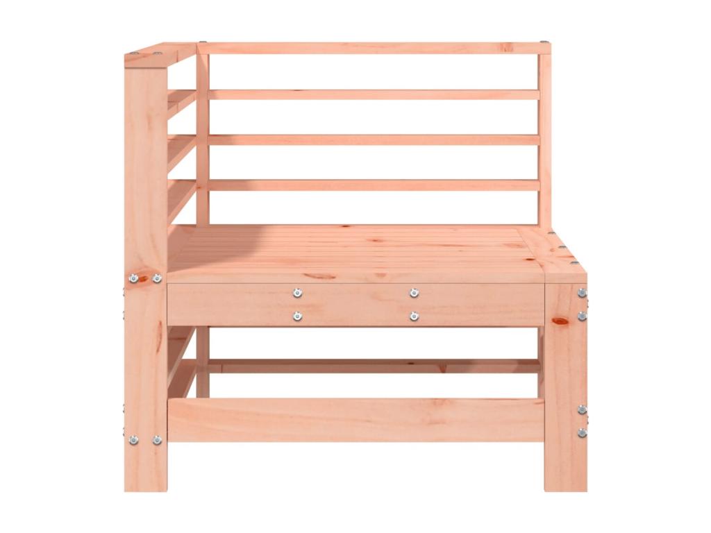 Canap¨¦ d'angle de jardin bois massif Vertchez