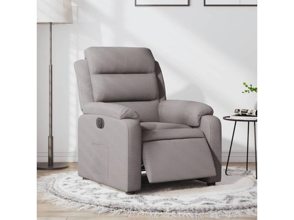 Fauteuil inclinable ¨¦électrique Meublita Tissu