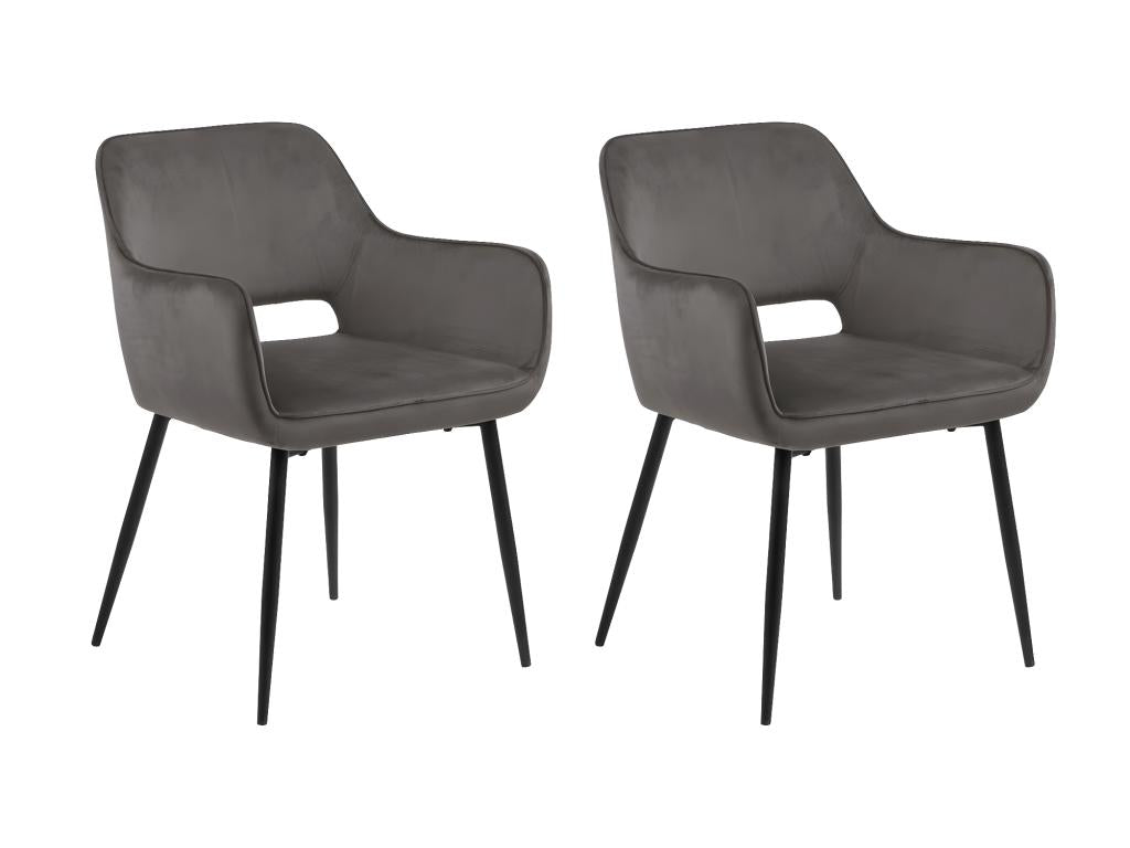 Vertchez Chaise de salle ¨¤ manger gris.