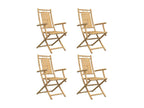 Chaises pliables de jardin lot de 4 53x66x99 cm Meublita