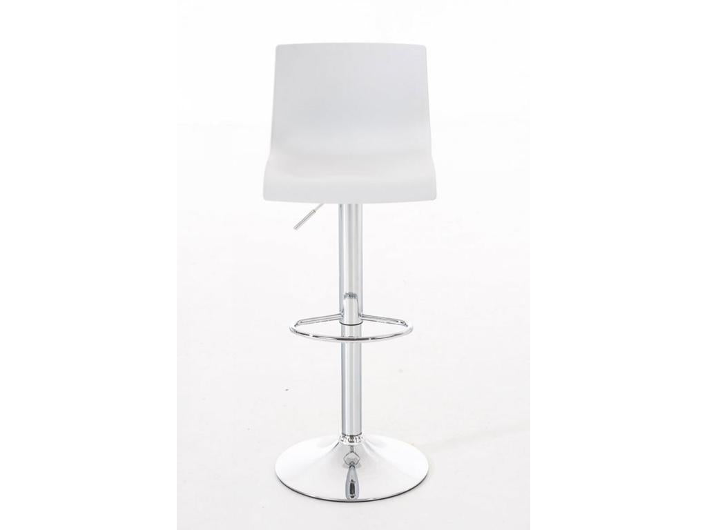 Tabouret de bar - Plastique - Blanc - Vertchez