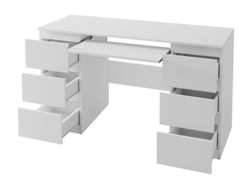 Bureau 6 tiroirs 1 tablette Vertchez
