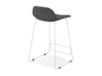 Tabouret de Bar Design Vertchez 85cm Gris Fonc¨¦ / Blanc